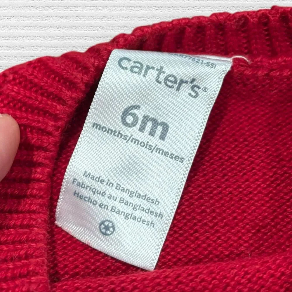 Carters Knit Christmas Set 6M Holiday Tree